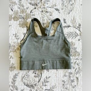 Nike Dri-Fit Racerback Sports Bra in Gray • M